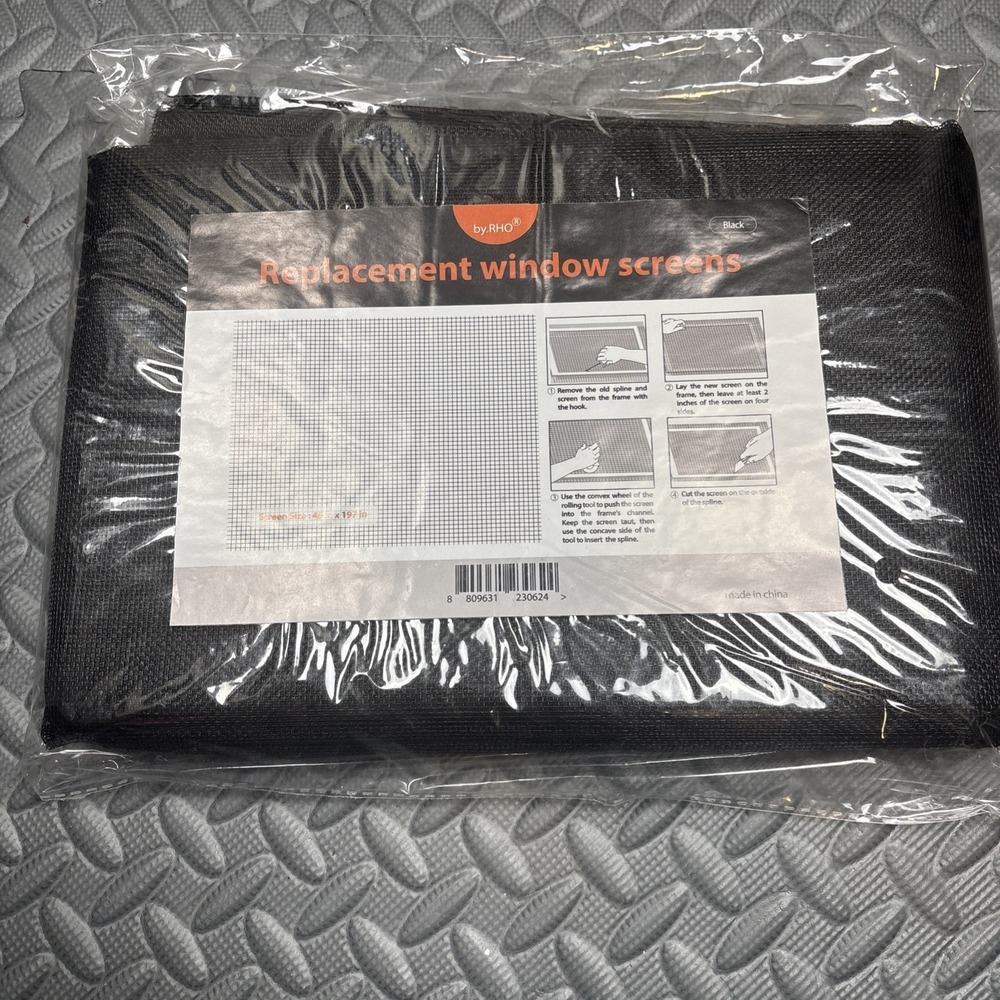 Window‎ Screen Replacement Mesh (48"x197") - Durable Fiberglass Screen
